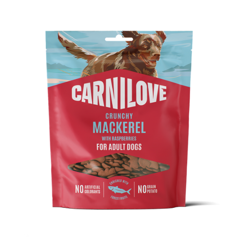Carnilove Mackerel with Raspberries Crunchy Dog Treats 200g