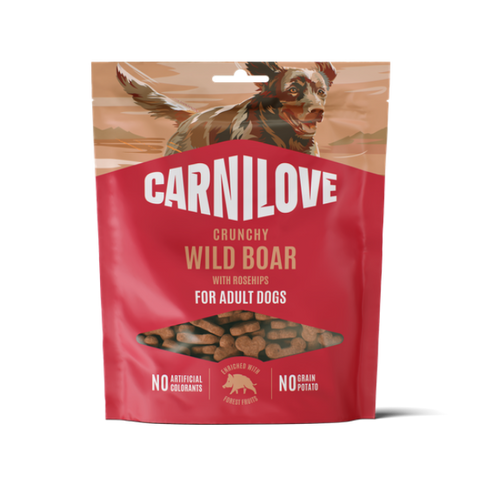 Carnilove Wild Boar with Rosehips Crunchy Dog Treats 200g