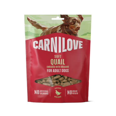 Carnilove Quail with Oregano Soft Dog Treats 200g
