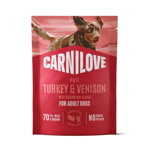 Carnilove Turkey & Venison with Strawberry Leaves Dog 300g