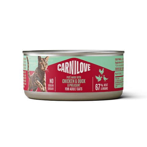 Carnilove Chicken, Duck & Pheasant Adult Cat 100g x 12