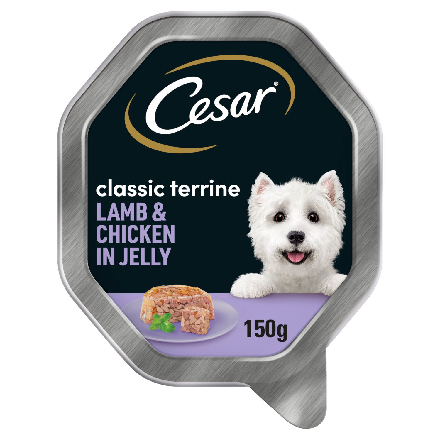 CESAR Classics Terrine Dog Food Tray Lamb & Chicken in Jelly 150g