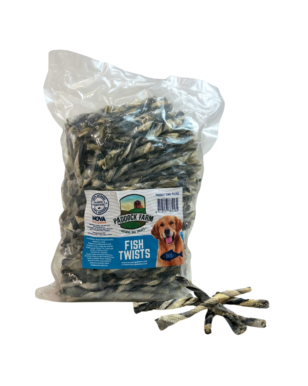 Nova Dog Chews Fish Twists 1kg