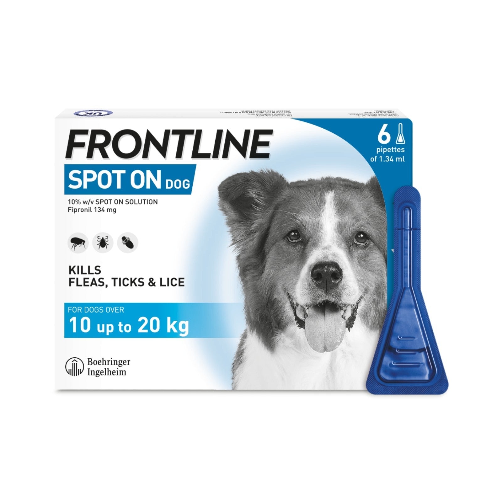 Frontline Spot On Med Dog 10-20kg 6 Pipettes