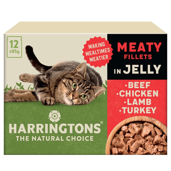 Harringtons Wet Cat Meat Selection in Jelly 12 x 85g