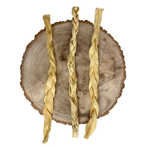 Nova Dog Chews Lamb Skin Braided (50cm) — Case of 15