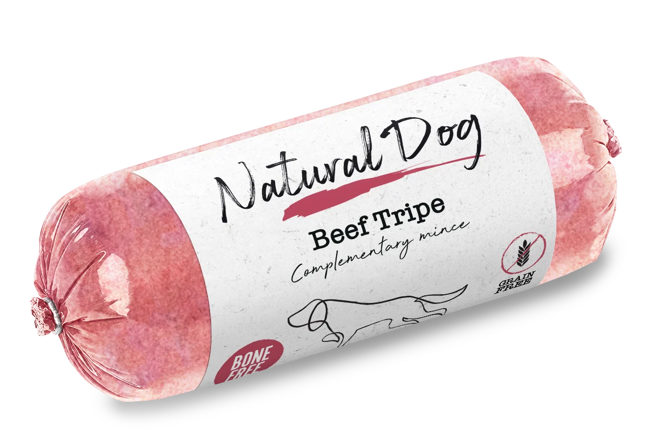 Natural Dog Pork 80/10/10 Chubs - Tray of 10 x 500g (5kg)