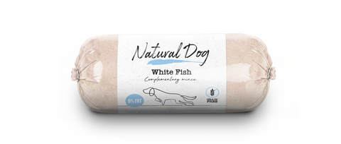 Natural Dog White Fish Mince Chubs - Tray of 10 x 500g (5kg)