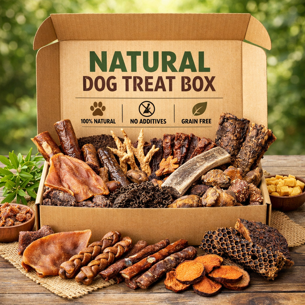 Natural Doggy Treat Enrichment Box - 30