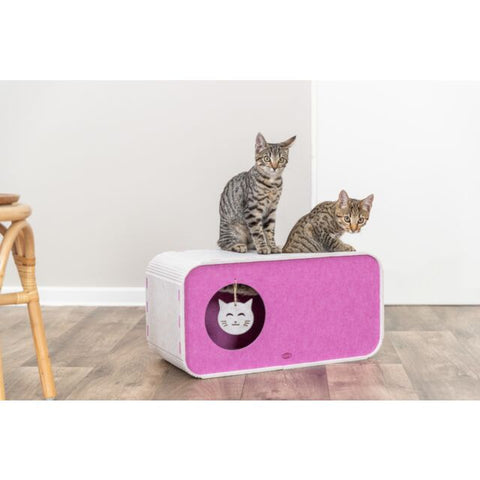 Trixie Cat Cave Merle made of felt