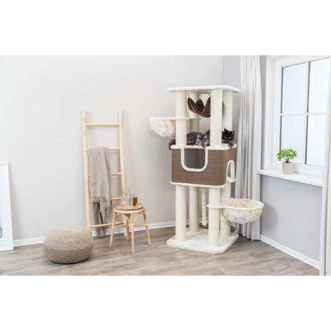 Trixie Cat Tree XXL Humberto – 174 cm, cream/dark brown