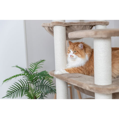Trixie Cat Tree XXL Brunna – 165 cm, taupe