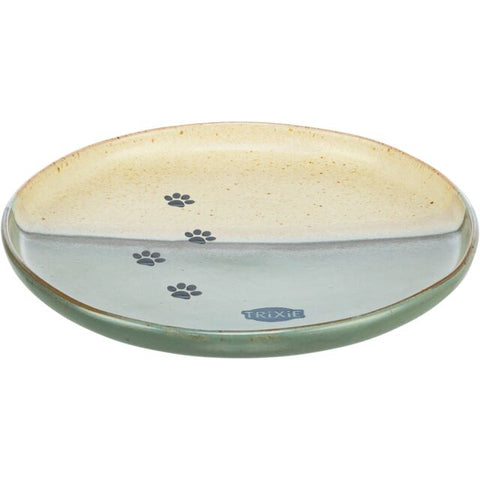 Trixie Ceramic Bowl & Plate with Paws