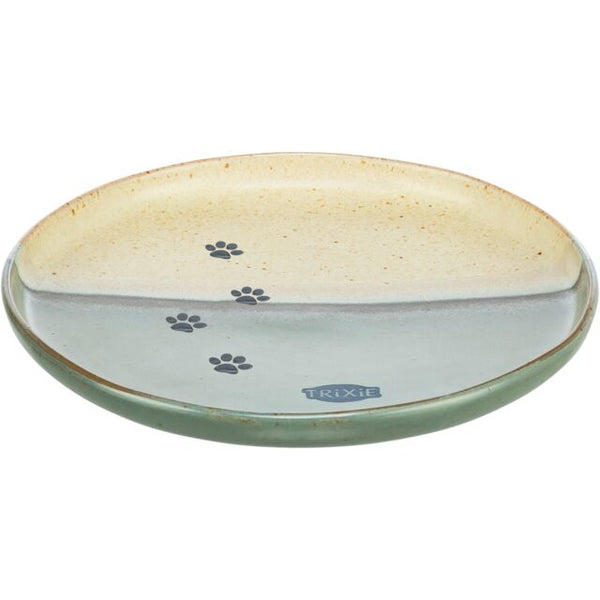 Trixie Ceramic Bowl & Plate with Paws