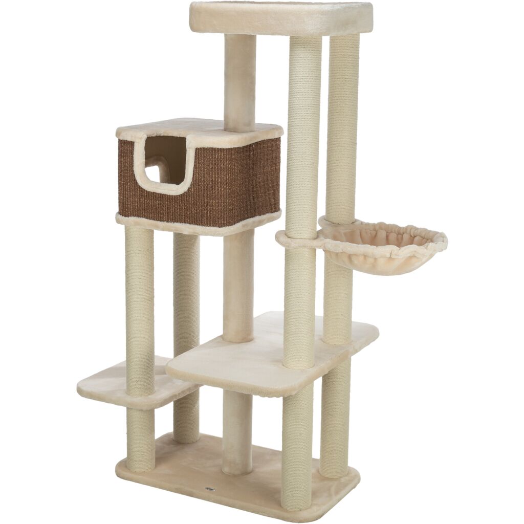 Trixie Cat Tree Bertholo – 165 cm, cream/dark brown
