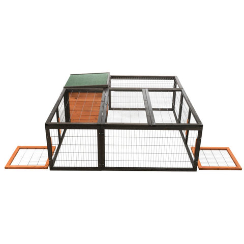 Trixie Outdoor Run with Cover – 150 × 53 × 150 cm, black/brown