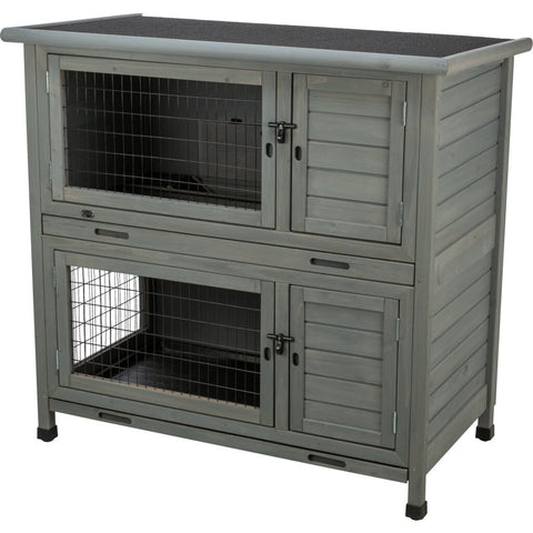 Trixie Small Animal Hutch – 116 × 111 × 65 cm, grey