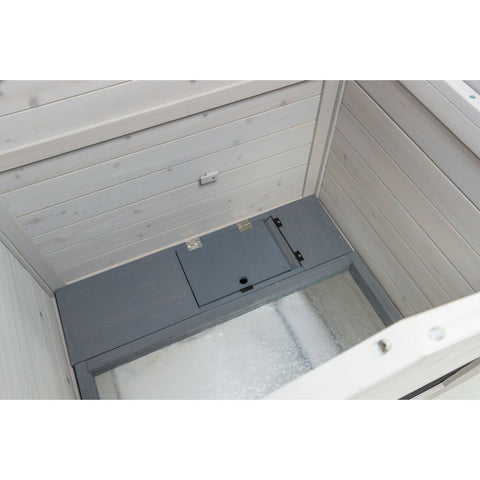 Trixie Small Animal Hutch with Enclosure – 175 × 110 × 70 cm, grey