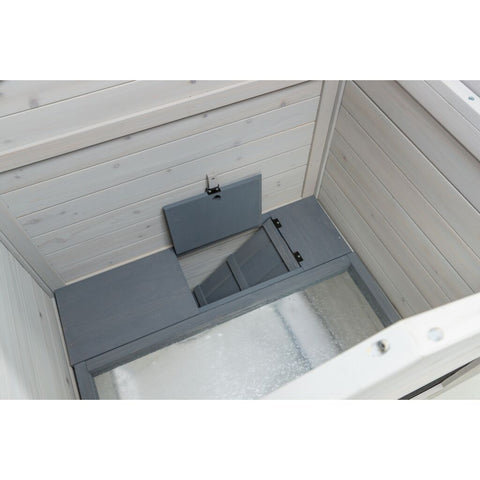 Trixie Small Animal Hutch with Enclosure – 175 × 110 × 70 cm, grey