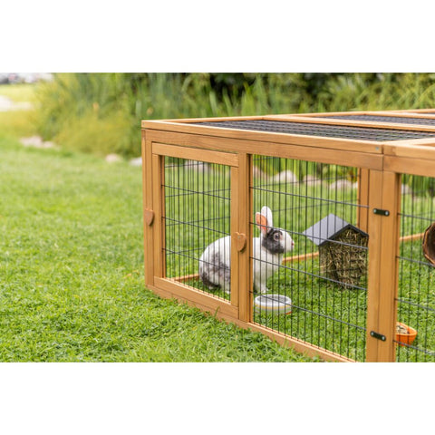 Trixie Outdoor Run with Cover – 150 × 53 × 150 cm, dark brown