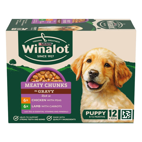 Winalot Puppy Meaty Chunks in Gravy 100g