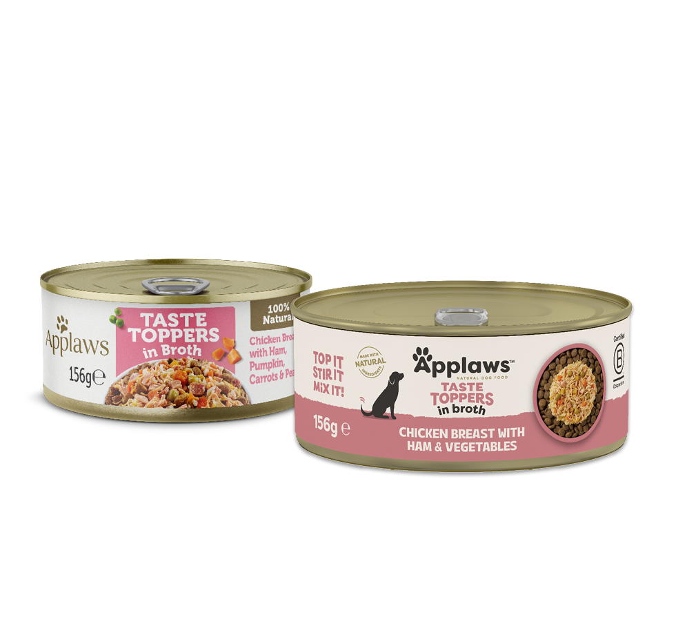 Applaws Taste Toppers Chicken Breast with Ham & Vegetables in Broth 156g