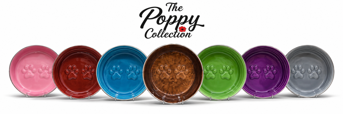 The Poppy Collection Dog Bowl - Violet