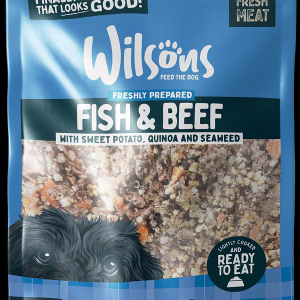 Wilsons Fresh Fish and Beef Wet Pouch 380g