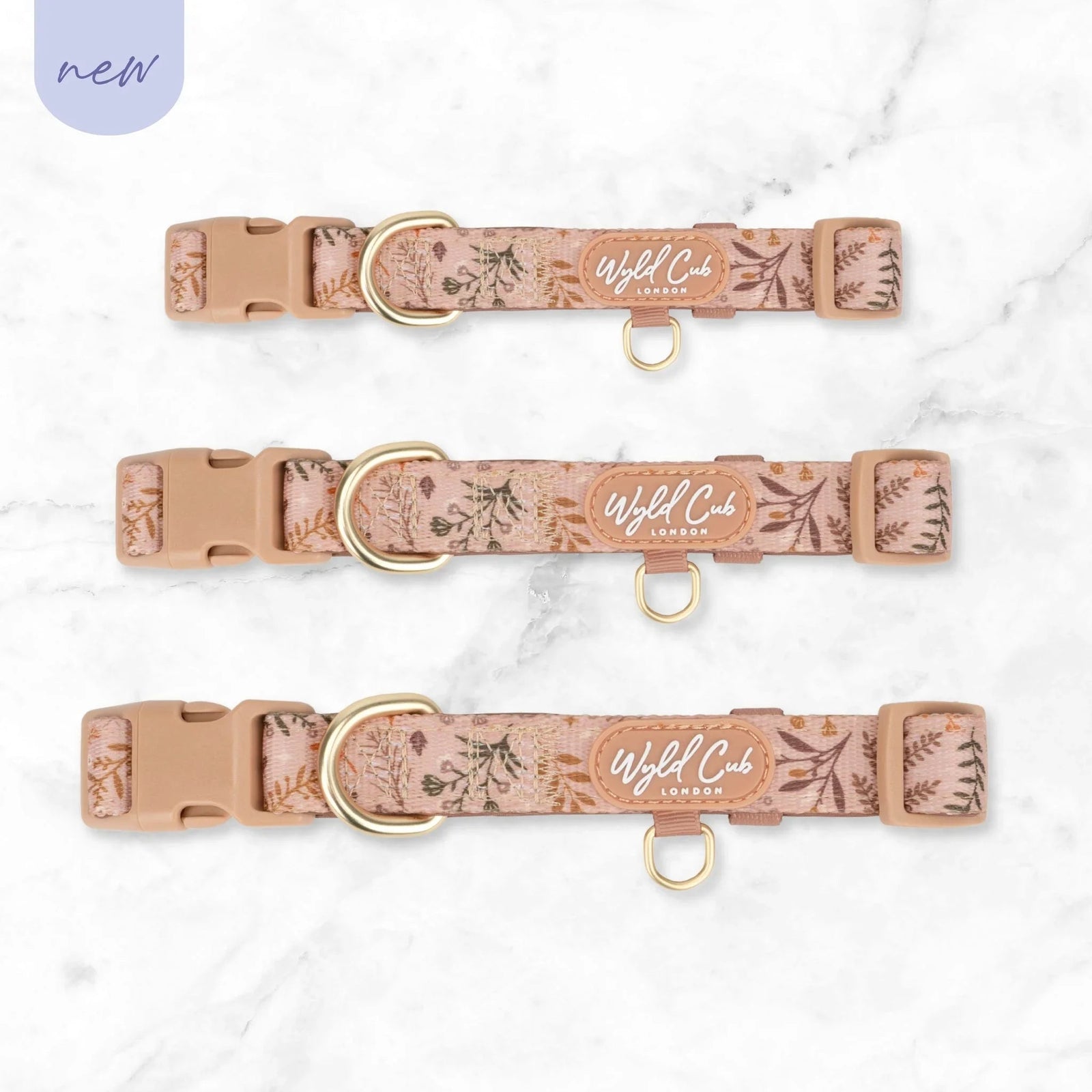 Wyld Cub - Adjustable Dog Collar: Chiswick Nutmeg