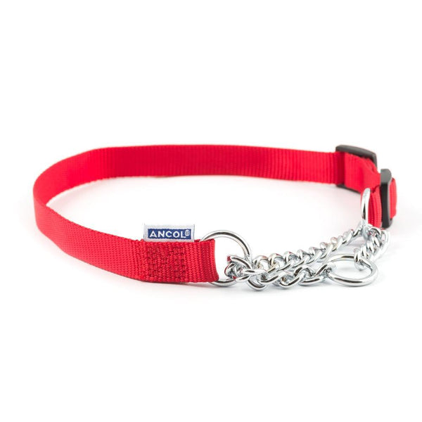 Ancol Nyl Chain Check Coll Rd S1-2