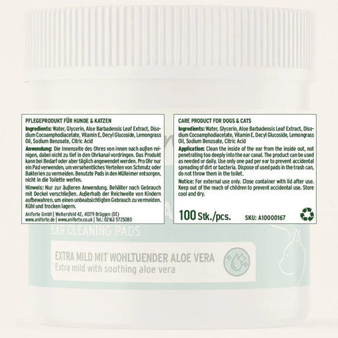 AniForte Ear Cleaning Pads - 100 Pieces