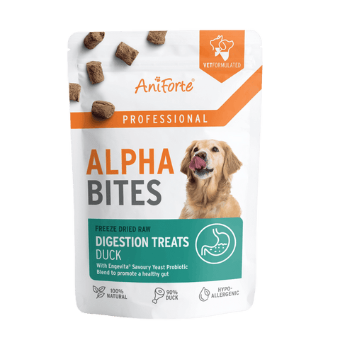 Alpha Bites Digestion 90% duck with live probiotics & fibre