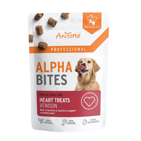 Alpha Bites Heart 90% venison with targeted cardiovascular support