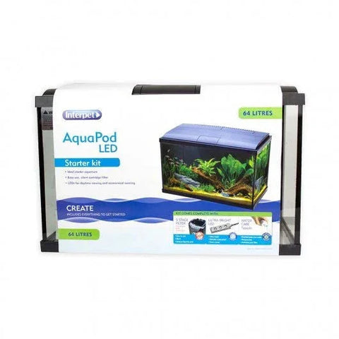 Aqua Pod Aquarium 64 Litres - STARTER KIT