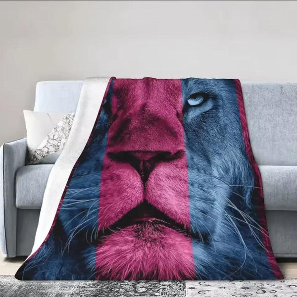 AVFC Claret & Blue Lion Pet Blanket 30x40 inch