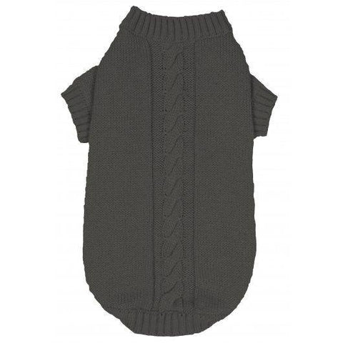 Banbury & Co Knitted Dog Jumper Grey Medium