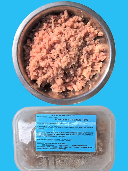 Northern Raw Feeds - Boneless Cod Mince - 454g