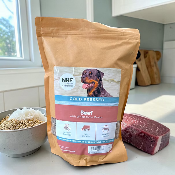 N.R.F Cold Pressed Raw - Beef with Wholesome Grains - 2kg