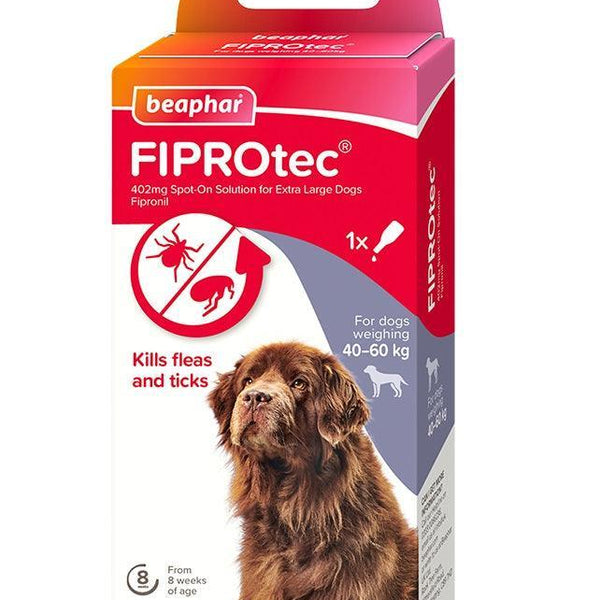 Beaphar FIPORtec Flea & Tick Spot On for Extra Large Dogs (40-60kg) 1 pipette