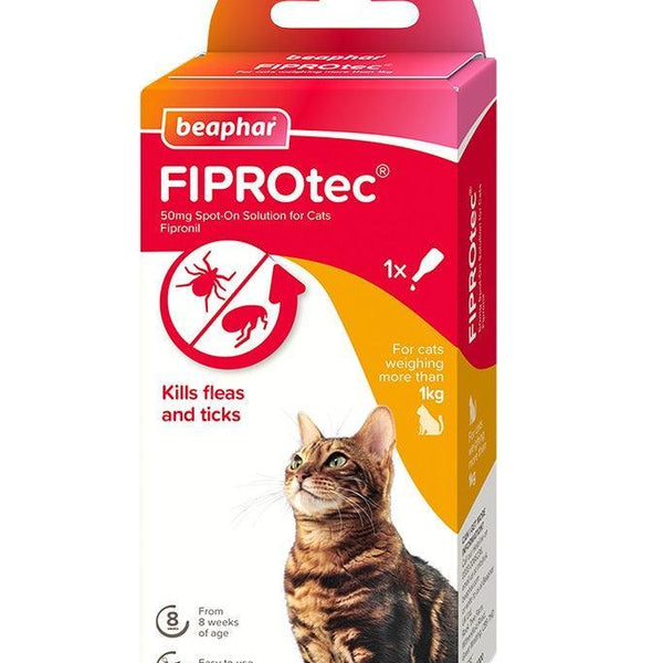 Beaphar FIPROtec Cat 1 pipettes x6