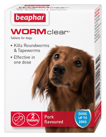 Beaphar WORMclear Dog to 20kg 2 tabs x6