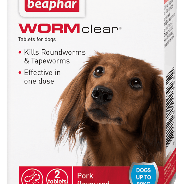 Beaphar WORMclear Dog to 20kg 2 tabs x6