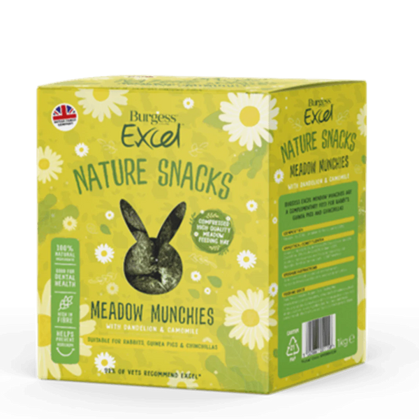 Burgess Excel Meadow Munchies Small Animal Treats 1KG