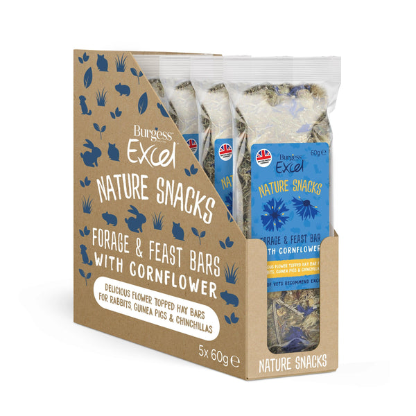 Burgess Excel Nature Snacks Cornflower Bars 60g