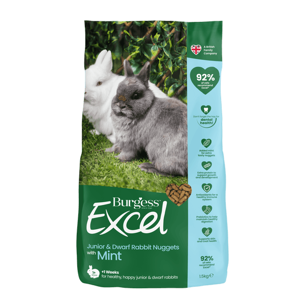 Burgess Excel Rabbit Junior&Dwrf 4x1.5kg