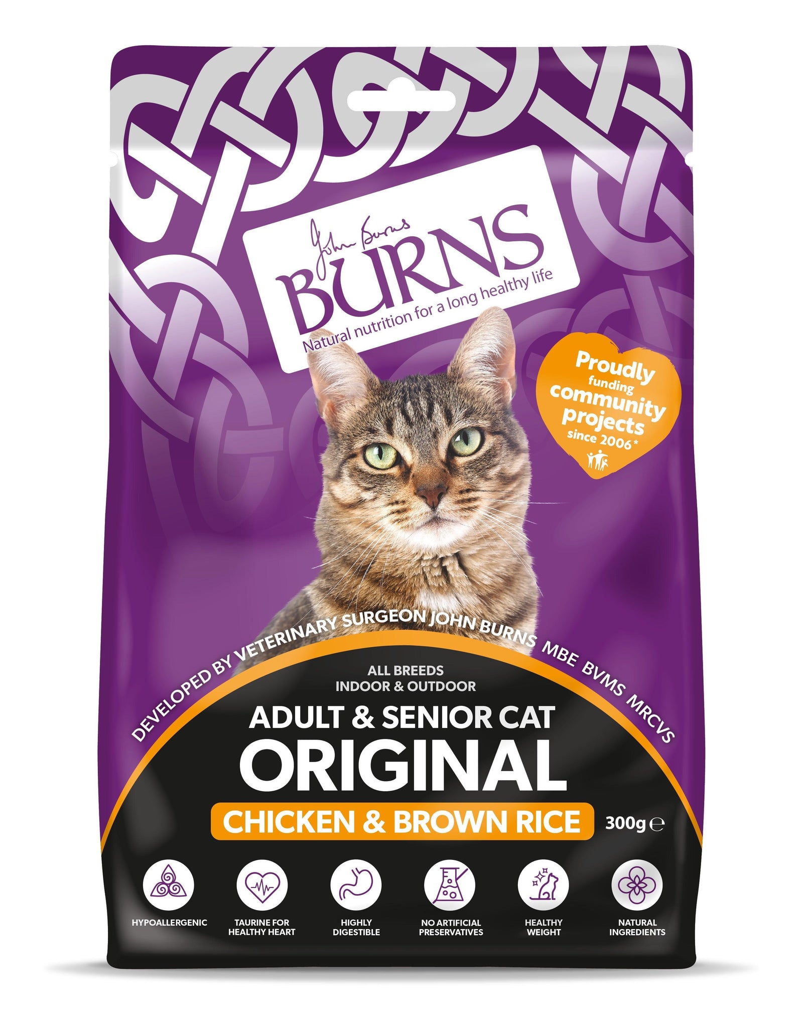 Burns Original Cat Chicken & Rice10x300g