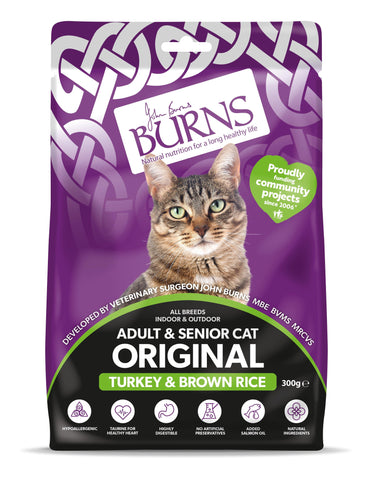 Burns Original Cat Turkey & Rice 10x300g