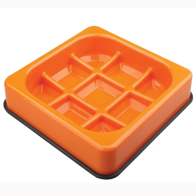 M-PETS Waffle - Slow Feed Bowl Checkered