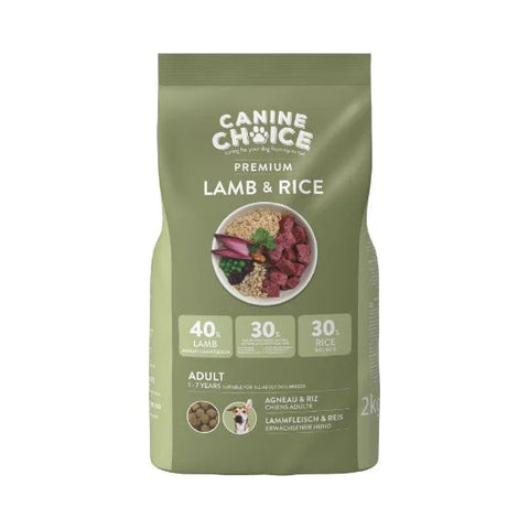 Canine Choice Premium Adult Dry Dog Food 2kg - Lamb