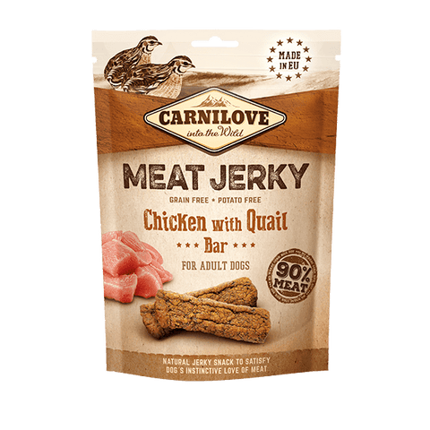 Carnilove Chicken with Quail Bar Meat Jerky Dog Treats